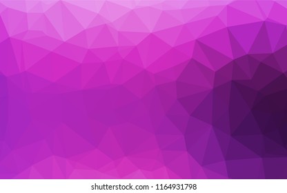 Light Pink, Blue vector polygonal template. Modern geometrical abstract illustration with gradient. The textured pattern can be used for background.