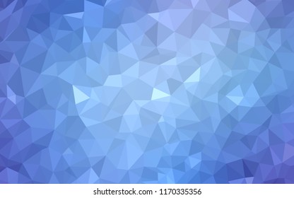 Light Pink, Blue vector polygonal pattern. Creative illustration in halftone style with triangles. Brand new design for your business.