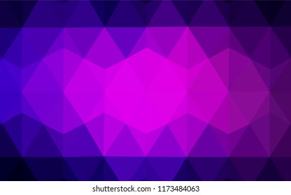Light Pink, Blue vector polygonal pattern. A completely new color illustration in a polygonal style. A completely new design for your leaflet.
