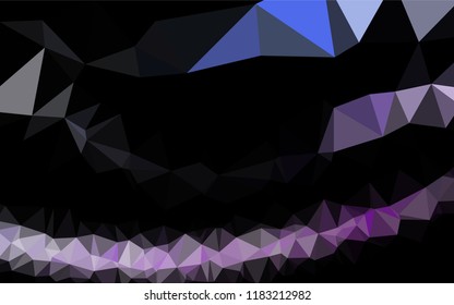 Light Pink, Blue vector polygonal background. Triangular geometric sample with gradient.  The textured pattern can be used for background.