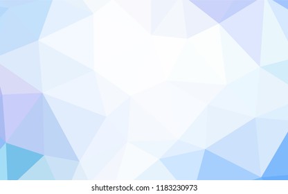 Light Pink, Blue vector polygonal template. A completely new color illustration in a polygonal style. New template for your brand book.