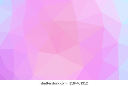 Light Pink, Blue vector polygonal template. Shining colored illustration in a Brand new style. The best triangular design for your business.