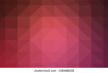 Light Pink, Blue vector polygonal template. Polygonal abstract illustration with gradient. Best triangular design for your business.
