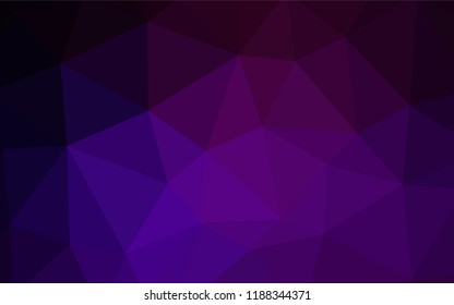 Light Pink, Blue vector polygonal pattern. Creative illustration in halftone style with triangles. Best triangular design for your business.