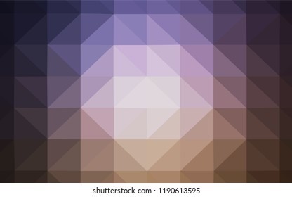 Light Pink, Blue vector polygonal template. Glitter abstract illustration with an elegant triangles. Template for cell phone's backgrounds.