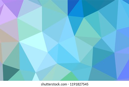 Light Pink, Blue vector polygonal template. Colorful illustration in abstract style with triangles. Brand new style for your business design.