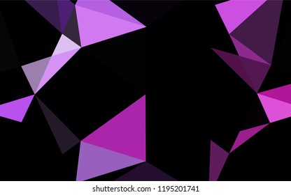 Light Pink, Blue vector polygonal pattern. Shining illustration, which consist of triangles. The completely new template can be used for your brand book.