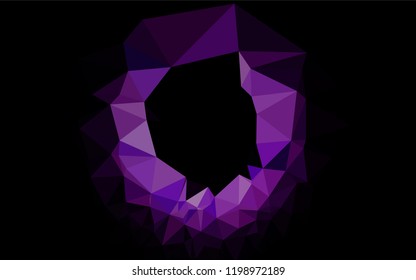Light Pink, Blue vector polygonal template. Glitter abstract illustration with an elegant design. Triangular pattern for your business design.
