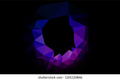 Light Pink, Blue vector polygonal template. An elegant bright illustration with gradient. Triangular pattern for your business design.