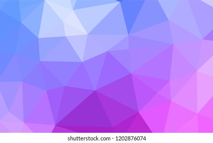Light Pink, Blue vector polygonal template. A sample with polygonal shapes. A new texture for your design.