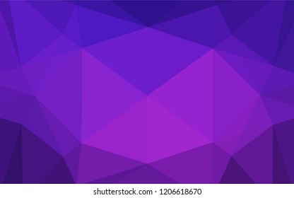 Light Pink, Blue vector polygonal background. Geometric illustration in Origami style with gradient.  Triangular pattern for your business design.