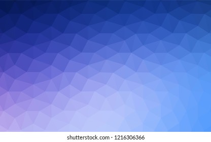Light Pink, Blue vector polygonal pattern. A completely new color illustration in a polygonal style. Template for cell phone's backgrounds.