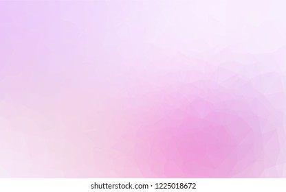 Light Pink, Blue vector polygonal template. Colorful abstract illustration with gradient. A new texture for your design.