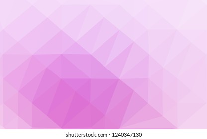 Light Pink, Blue vector polygonal background. Colorful abstract illustration with gradient. Template for your brand book.