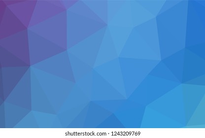 Light Pink, Blue vector polygonal template. Polygonal abstract illustration with gradient. A new texture for your web site.