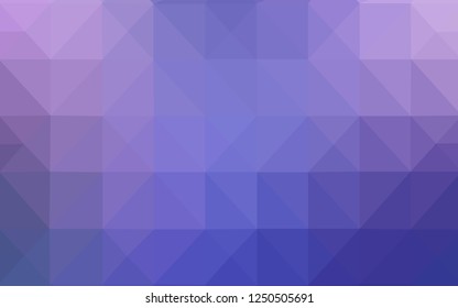 Light Pink, Blue vector polygonal pattern. Glitter abstract illustration with an elegant triangles. The template for cell phone's backgrounds.