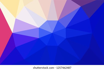 Light Pink, Blue vector polygonal template with a diamond. Elegant polygonal illustration with gradient. Template for cell phone's backgrounds.
