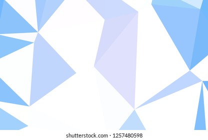Light Pink, Blue vector polygonal template. Modern abstract illustration with triangles. Pattern for a brand book's backdrop.