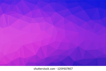 Light Pink, Blue vector polygonal pattern. Geometric illustration in Origami style with gradient.  Brand new style for your business design.