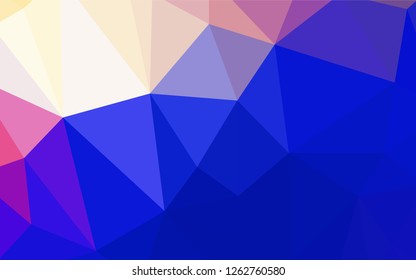 Light Pink, Blue vector polygonal pattern. Colorful illustration in polygonal style with gradient. Polygonal design for your web site.