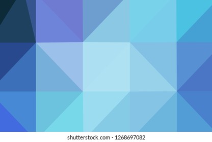 Light Pink, Blue vector polygonal background. Geometric illustration in Origami style with gradient.  The polygonal design can be used for your web site.