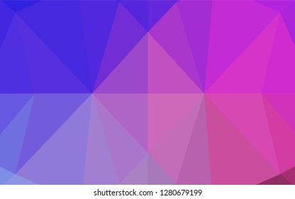 Light Pink, Blue vector polygonal pattern. Colorful abstract illustration with gradient. Brand new design for your business.