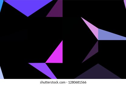 Light Pink, Blue vector polygonal pattern. Creative illustration in halftone style with gradient. The textured pattern can be used for background.