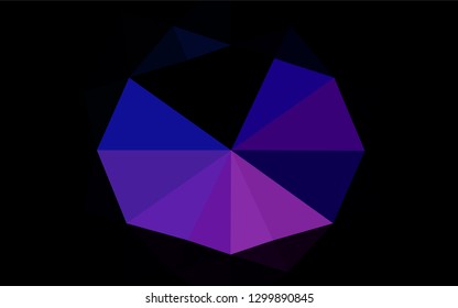 Light Pink, Blue vector polygonal template. Shining colored illustration in a Brand new style. The best triangular design for your business.