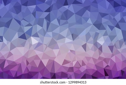 Light Pink, Blue vector polygonal background. Colorful abstract illustration with triangles. Triangular pattern for your design.