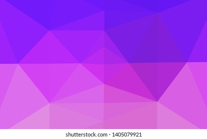 Light Pink, Blue vector polygonal background. Colorful illustration in Origami style with gradient.  Brand new design for your business.