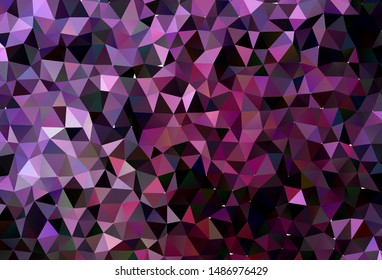 Light Pink, Blue vector polygonal background. Colorful illustration in Origami style with gradient.  The best triangular design for your business.
