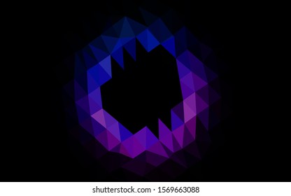 Light Pink, Blue vector polygonal pattern. A completely new color illustration in a vague style. Elegant pattern for a brand book.