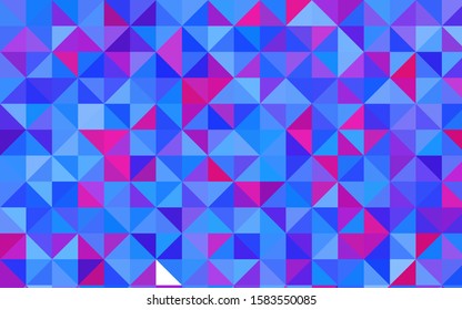 Light Pink, Blue vector polygonal pattern. Colorful abstract illustration with gradient. A completely new design for your business.