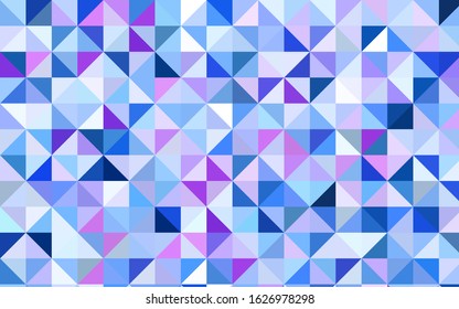 Light Pink, Blue vector polygonal pattern. Modern geometrical abstract illustration with gradient. A new texture for your design.
