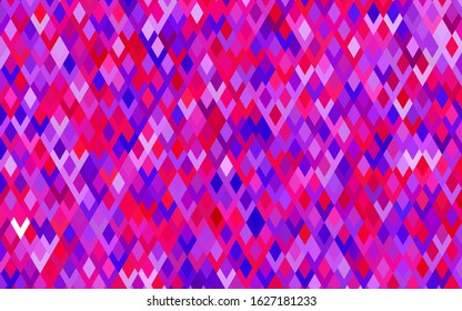 Light Pink, Blue vector polygonal illustration consisting of rectangles. Rectangular design for your business. Creative geometric background in origami style with gradient.