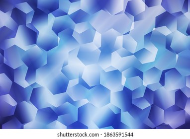 Light Pink, Blue vector polygonal template. Polygonal abstract illustration with gradient. Polygonal design for your web site.