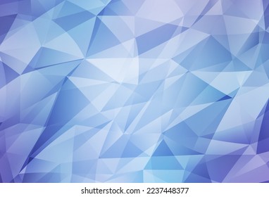 Plantilla poligonal vectorial azul, rosa claro. Ilustración abstracta poligonal con gradiente. Una nueva textura para tu sitio web.