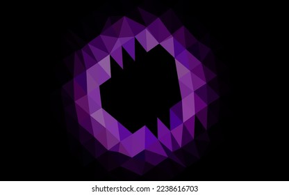 Light Pink, Blue vector polygonal template. Colorful illustration in Origami style with gradient.  The best triangular design for your business.