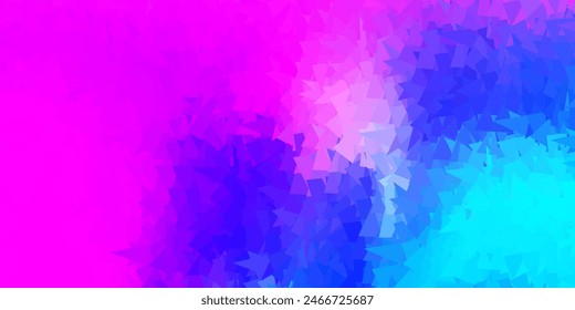 Light pink, blue vector polygonal background. Mosaic colorful illustration with triangle concept. Landing pages design.