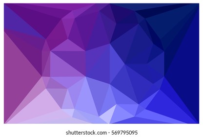 Light Pink Blue vector polygonal illustration, which consist of triangles with a gemstone in center. Triangular design of a huge diamond for your business. Creative geometric background of gems.