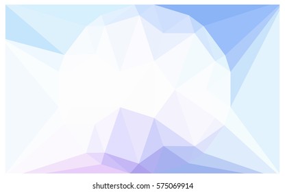 Light Pink, Blue vector polygonal illustration, which consist of triangles with a gemstone in center. Triangular design of a huge diamond for your business. Creative geometric background of gems.