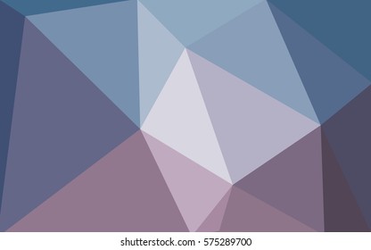 Light Pink, Blue vector polygonal illustration, which consist of triangles. Triangular design for your business. Creative geometric background in Origami style with gradient