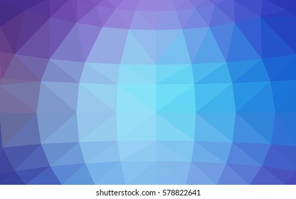 Light Pink, Blue vector polygonal illustration, which consist of triangles. Triangular design for your business. Creative geometric background in Origami style with gradient