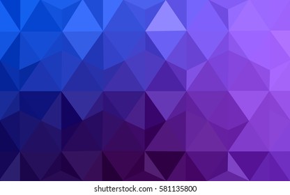 Light Pink, Blue vector polygonal illustration, which consist of triangles. Triangular design for your business. Creative geometric background in Origami style with gradient