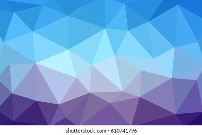 Light Pink, Blue vector polygonal illustration, which consist of triangles. Triangular design for your business. Creative geometric background in Origami style with gradient