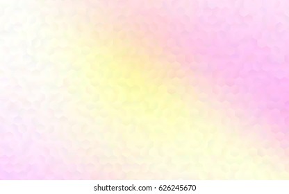 Light Pink, Blue vector polygonal illustration, which consist of hexagons. Hexagonal design for your business. Creative geometric background in Origami style with gradient