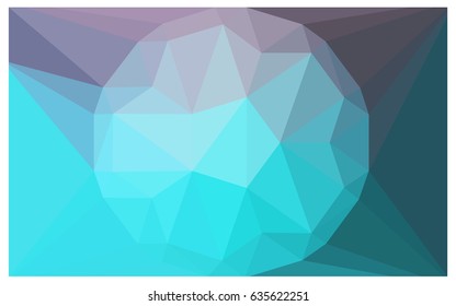 Light Pink, Blue vector polygonal illustration, which consist of triangles with a gemstone in center. Triangular design of a huge diamond for your business. Creative geometric background of gems.