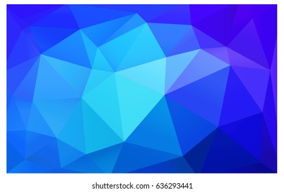 Light Pink, Blue vector polygonal illustration, which consist of triangles. Triangular design for your business. Creative geometric background in Origami style with gradient