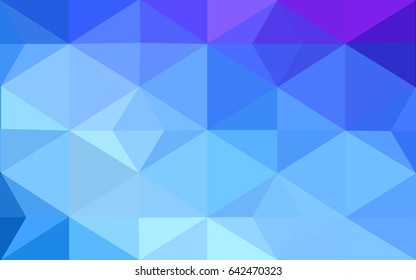 Light Pink, Blue vector polygonal illustration, which consist of triangles. Triangular design for your business. Creative geometric background in Origami style with gradient