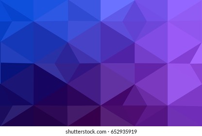 Light Pink, Blue vector polygonal illustration, which consist of triangles. Triangular design for your business. Creative geometric background in Origami style with gradient